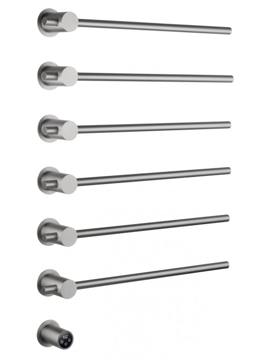 Полотенцесушитель электрический встраиваемый, Wonzon &amp; Woghand Baden, WW-AL366-BR цвет: никель