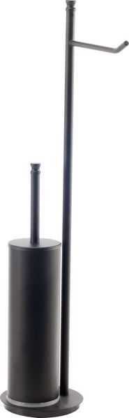 Стойка h63 см: бумагодержатель/ерш металлический STIL HAUS Hashi, 969(23) цвет: чёрный матовый