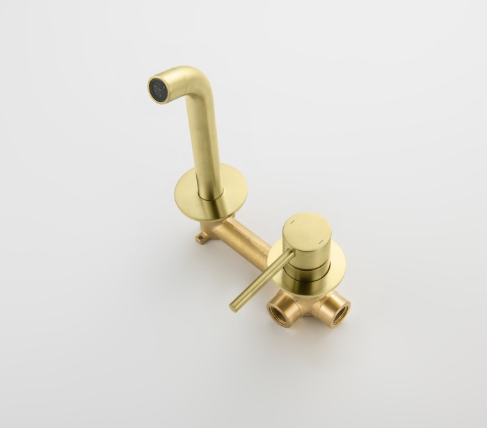 Смеситель для раковины Timo Saona встраиваемый, золото матовое арт. 2372/17SM