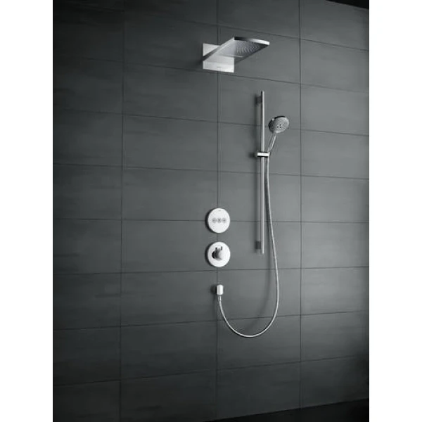 Душевой гарнитур со штангой 90см Raindance Select S Hansgrohe, белый, хром арт. 26322400
