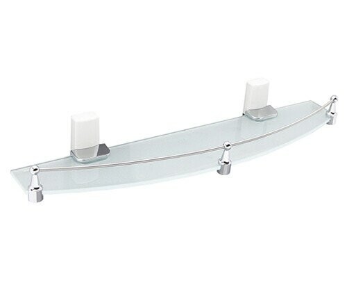 Полка стеклянная с бортиком WasserKRAFT Leine K-5000 WHITE арт. K-5044W