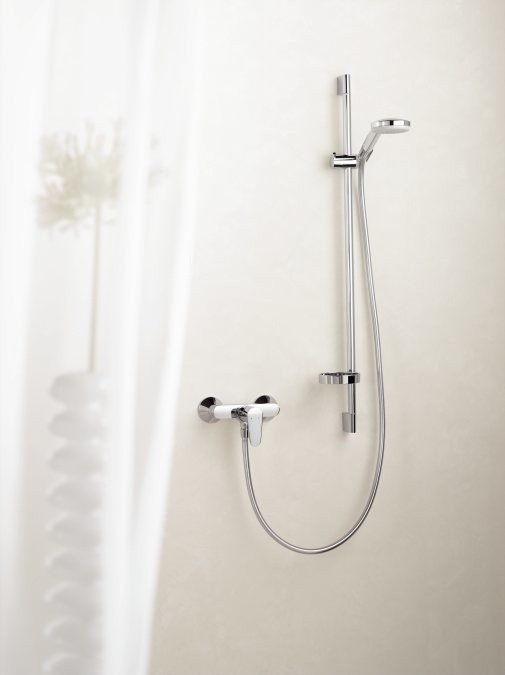 Душевой гарнитур Multi со штангой 90см и мыльницей Croma 100 Hansgrohe, хром арт. 27774000