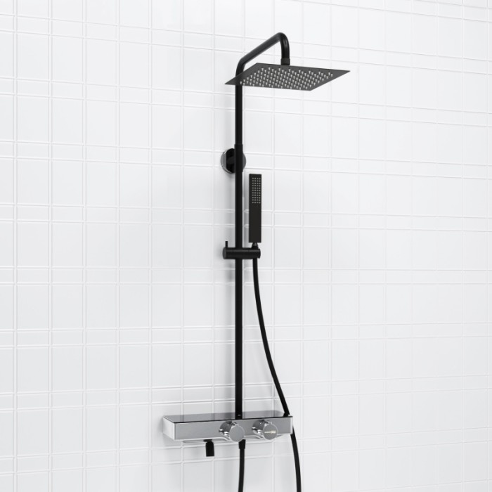 Душевая система с термостатическим смесителем WasserKRAFT арт. A114.255.218.CB Thermo