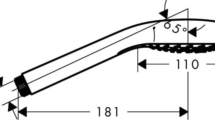 Ручной душ Vario Croma Select S Hansgrohe, белый, хром арт. 26802400