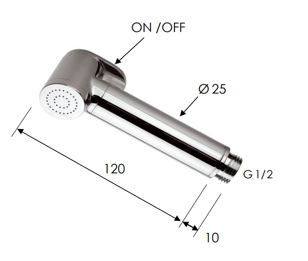 Гигиенический душ медь глянцевый, Remer, 332OWRL