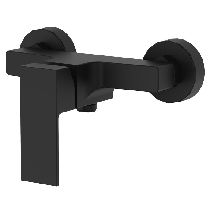 Смеситель для душа с ручным душем, керамический картридж, без излива, черный, Azario Eddie арт. AZ-WQY338207PA