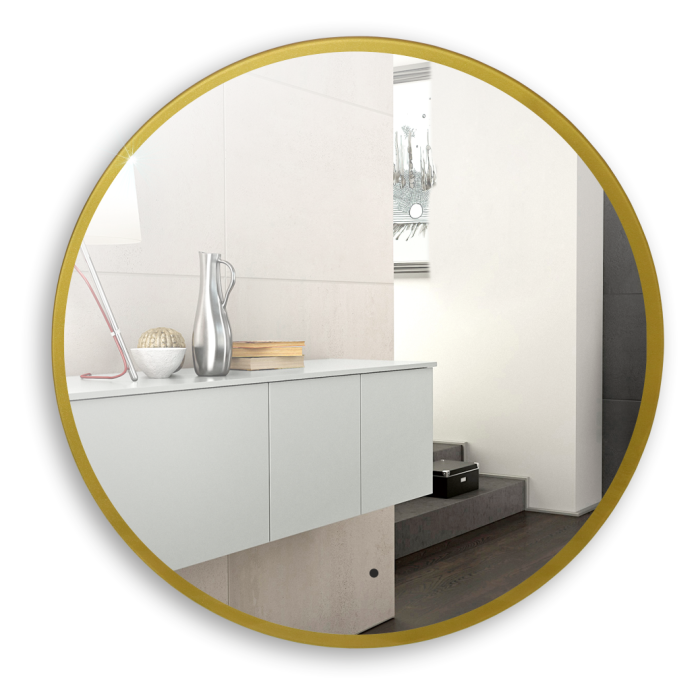 Зеркало d1000 бесконтактный сенсор, золотая рамка, Azario Monaco-gold - LED-00002767