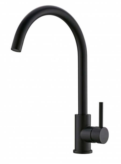 Смеситель для кухни BelBagno, матовый черный, однорычажный арт. BB-LAM03-2-IN-NERO