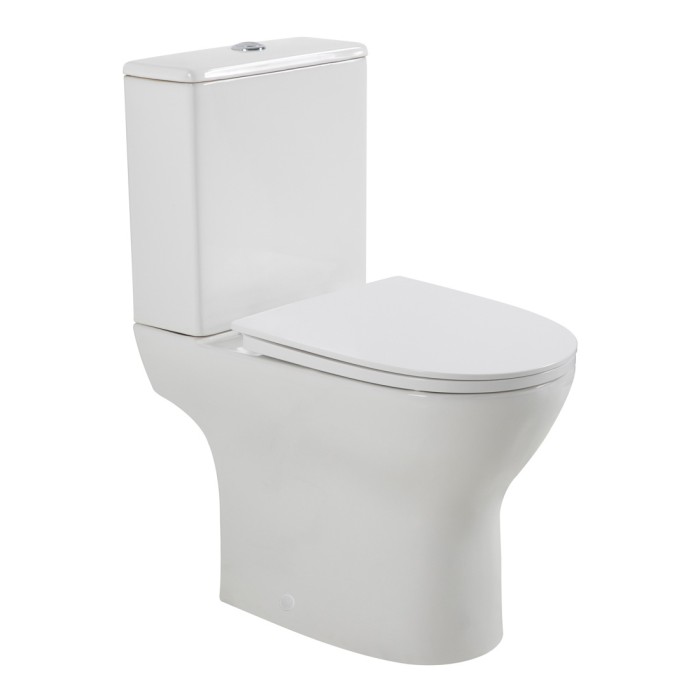 Унитаз-компакт безободковый, BelBagno, белый глянцевый, LOUNGE арт. BB045CPR/BB045/051SC