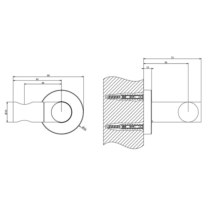 Держатель для душевой лейки поворотный, Gessi Emporio shower, black xl арт. 38760#299