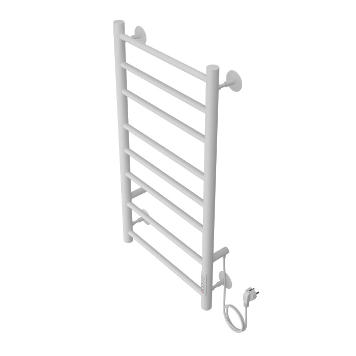 Полотенцесушитель электрический 400/800 8 секций, диммер справа, белый, Parma Azario - AZ10848W
