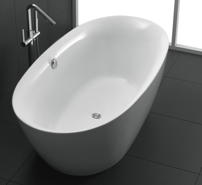 Акриловая ванна 180x90, отдельностоящая, овальная, BelBagno, белая арт. BB68-1800