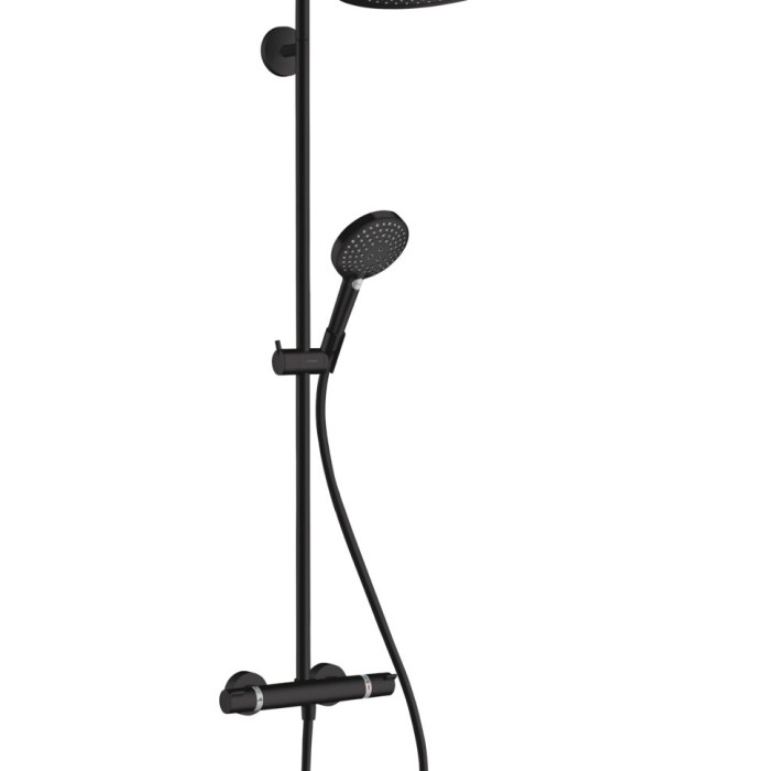 Душевая стойка Hansgrohe Croma Select S 280 1jet с термостатом, матовый черный арт. 26890670 