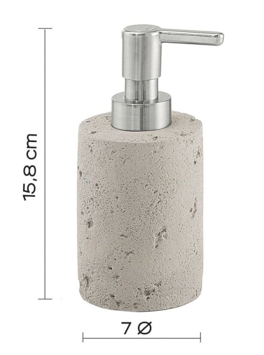 Настольный дозатор с пластиковой помпой Ginevra Gedy, GN80(08) цвет: хром