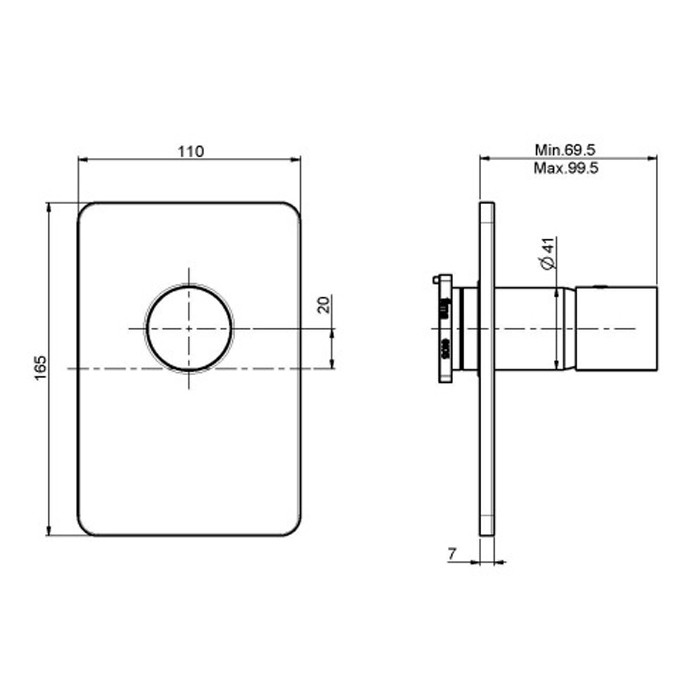 Fima Carlo Frattini Встроенный смеситель для душа, Nomos go, F4169X1CR цвет: хром