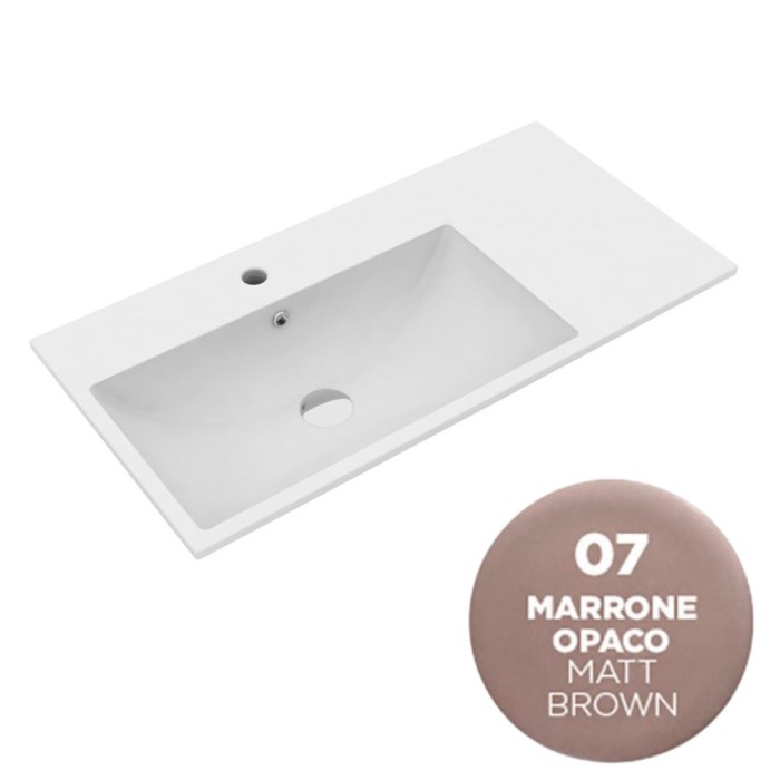 Раковина 75x45 см, с 1 отв. подвесная, встраиваемая, Olympia ceramica Tutto evo, бежевый матовый арт. TUE4875107