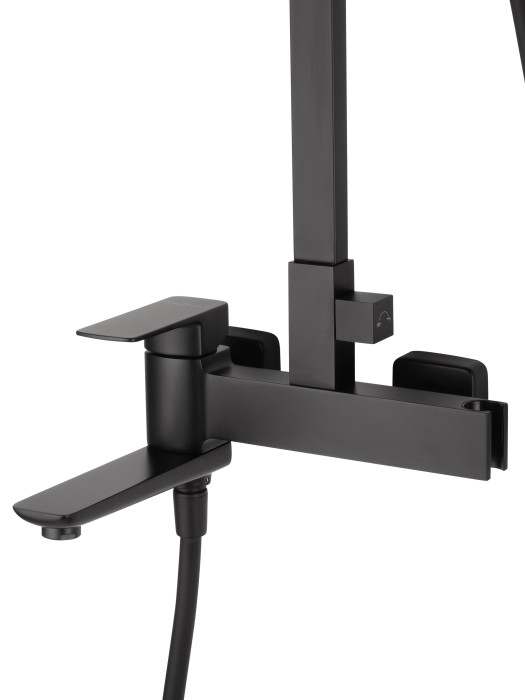 Душевая система, Wonzon & Woghand Edge, WW-88739003-MB цвет: черный