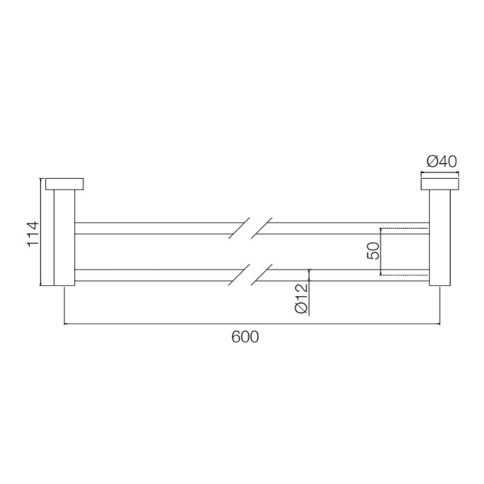 Fima Carlo Frattini Полотенцедержатель 40см., двойной, подвесной, Accessori, F6001/60OR цвет: золото