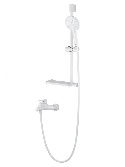 Смеситель для ванны с душевым гарнитуром, Wonzon &amp; Woghand Alfa, WW-AE3201-MW цвет: белый