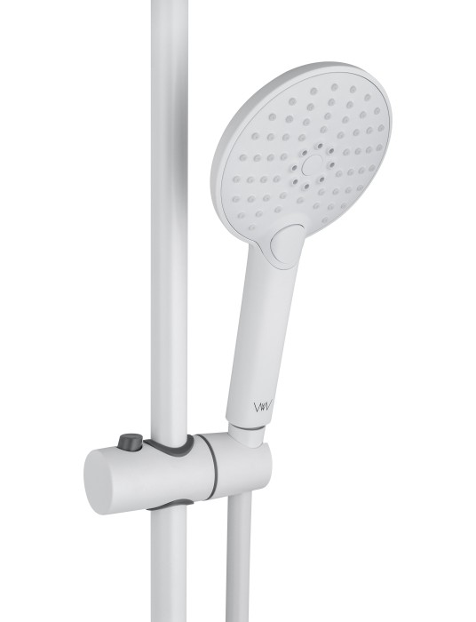 Смеситель для ванны с душевым гарнитуром, Wonzon & Woghand Alfa, WW-AE3201-MW цвет: белый