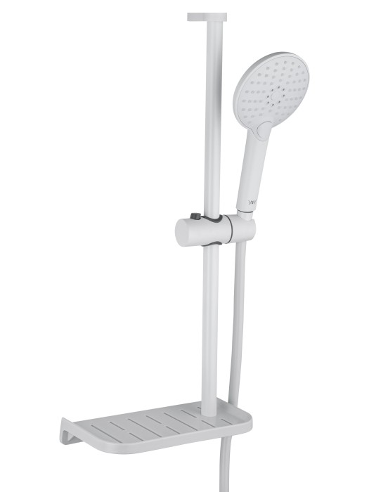 Смеситель для ванны с душевым гарнитуром, Wonzon & Woghand Alfa, WW-AE3201-MW цвет: белый