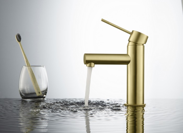 Смеситель для раковины Timo Saona, золото матовое арт. 2361/17F