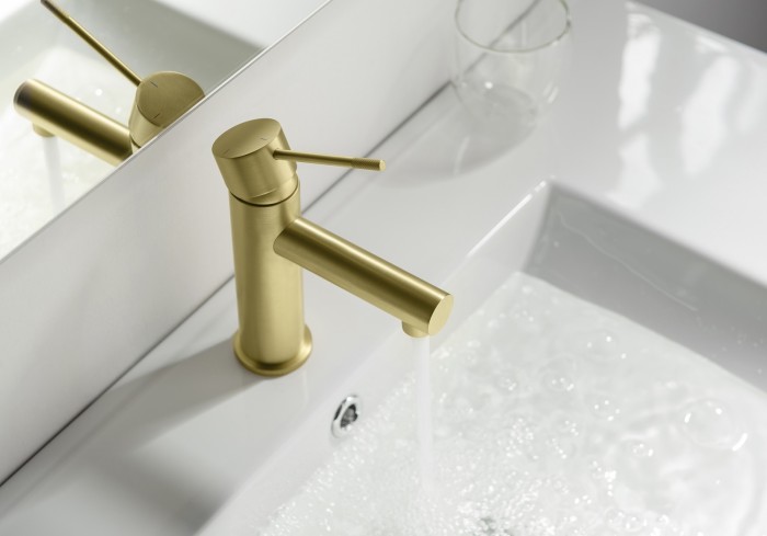 Смеситель для раковины Timo Saona, золото матовое арт. 2361/17F