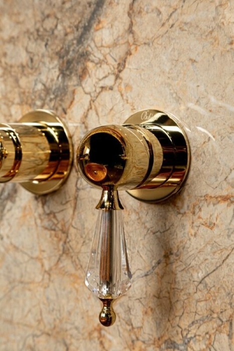 Смеситель для раковины, золото, Imperiale Boheme 327