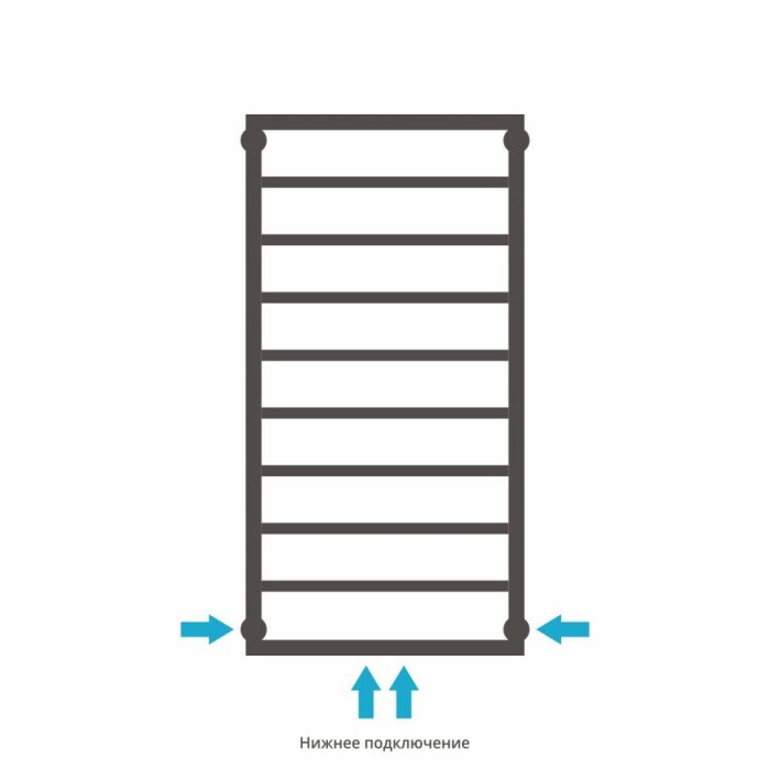Сунержа Водяной полотенцесушитель 1000x500, Канцлер, 03-0254-1050 цвет: золото