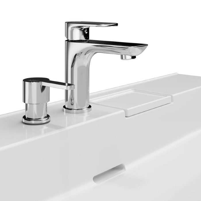 Раковина мебельная с двумя отверстиями 60x48см, Logica Kerama Marazzi, белый - LO.wb.60.2