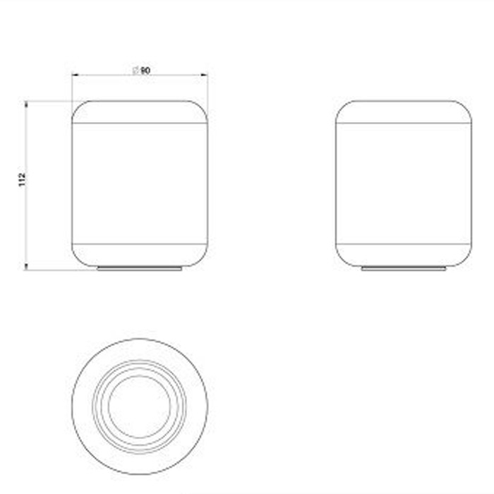 Стакан для зубных щеток настольный, Gessi Goccia, белый арт. 38034#031
