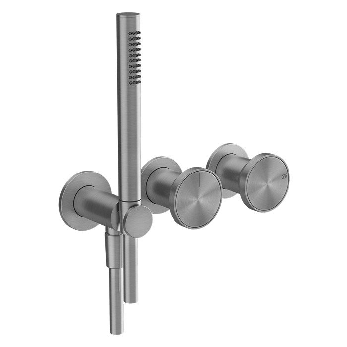 Смеситель для ванны встраиваемый на 2 выхода, с ручной лейкой, Gessi Origini, хром арт. 66036#031