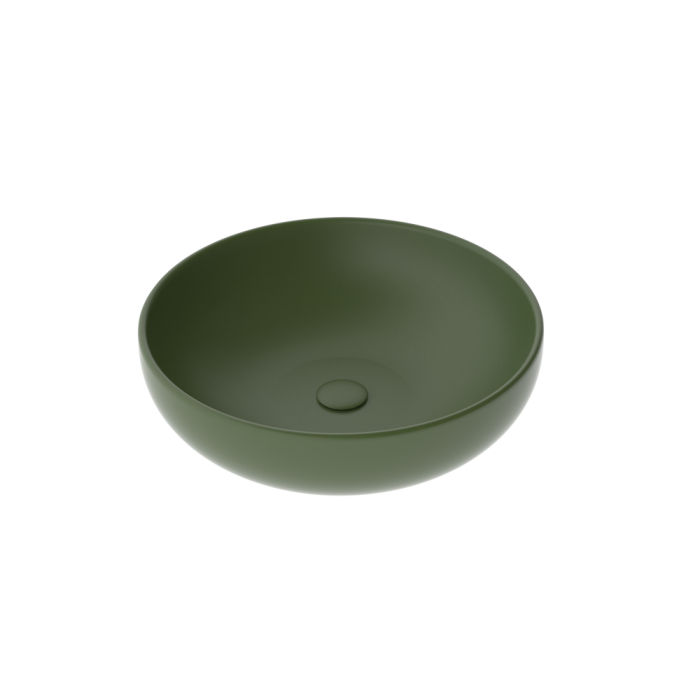 Раковина накладная 45 см оливковый матовый, GSG Ceramic Design Easy, EALAVRO45026