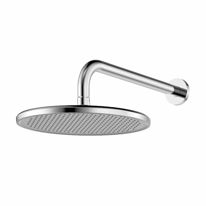 Смеситель для душа с верхним и ручным душем, скрытый монтаж, керамический картридж, хром, Azario VISE арт. AZ-VSA248330C+82KC