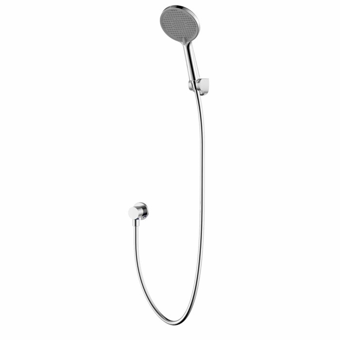Смеситель для душа с верхним и ручным душем, скрытый монтаж, керамический картридж, хром, Azario VISE арт. AZ-VSA248330C+82KC