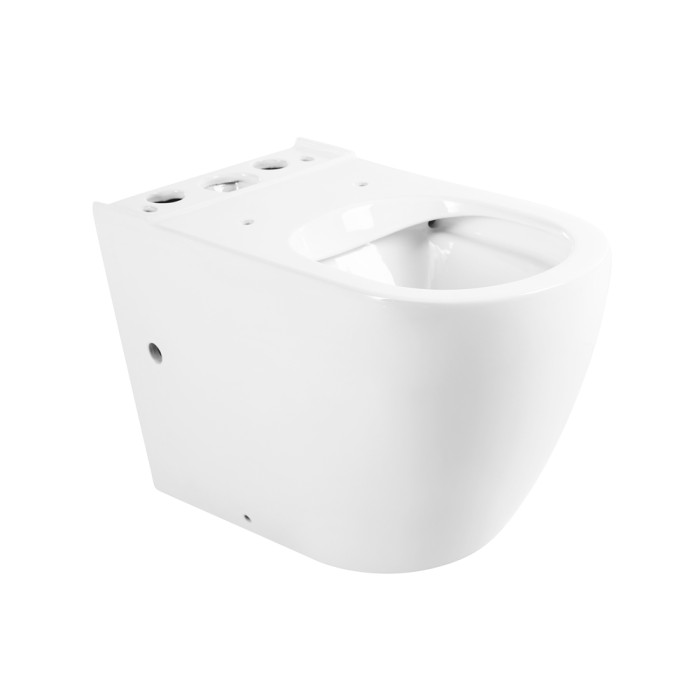 Чаша унитаза безободкового, P-trap BelBagno, глянцевый белый, Sfera-r арт. BB2141CPR