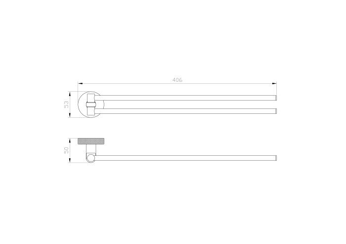 Полотенцедержатель поворотный, Wonzon & Woghand Majestic, WW-9231 цвет: черный