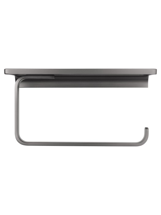 Держатель для туалетной бумаги с полкой, Wonzon & Woghand Eclipse, WW-9126-BGM цвет: графит