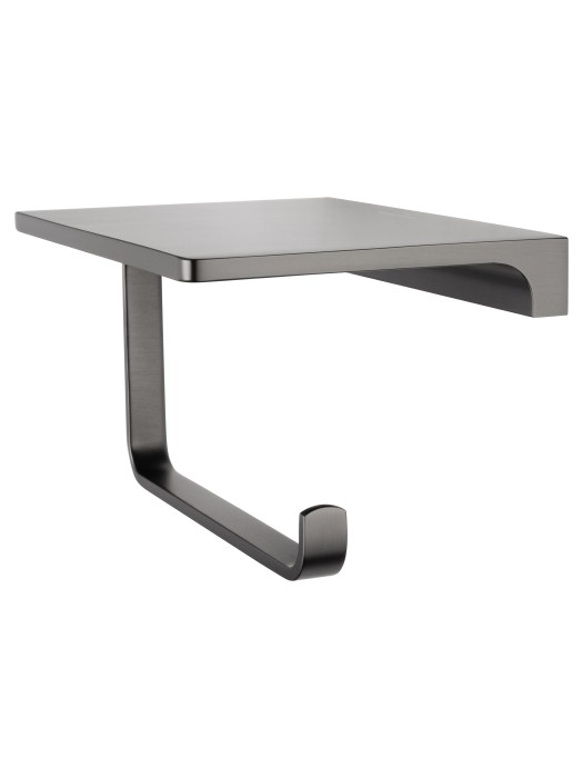 Держатель для туалетной бумаги с полкой, Wonzon & Woghand Eclipse, WW-9126-BGM цвет: графит