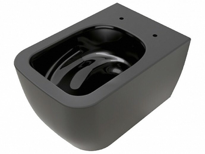 Унитаз подвесной Scarabeo Teorema 2.0 52х36см, с грязеотталкивающим покрытием BIOKER, цвет ardesia арт. 5126/TW 49 BK