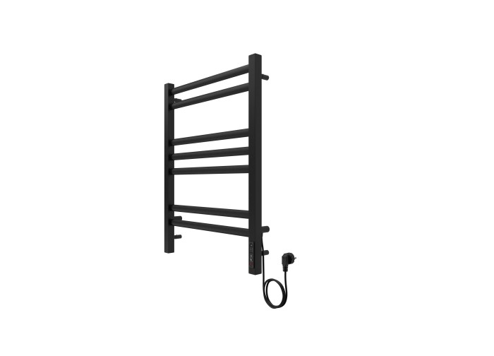 Полотенцесушитель водяной 500х700 Aquatek Поларис, черный муар арт. AQ EL KO0770BL