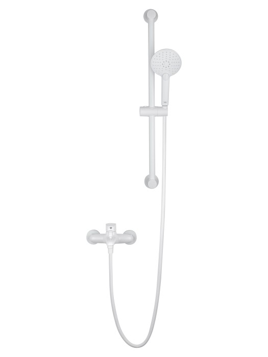 Смеситель для ванны с душевым гарнитуром, Wonzon & Woghand Alfa, WW-AE3205-MW цвет: белый