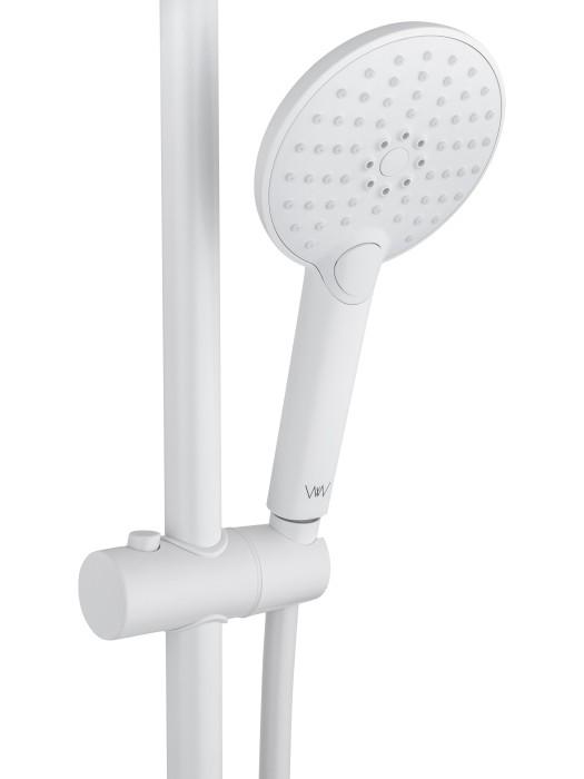 Смеситель для ванны с душевым гарнитуром, Wonzon & Woghand Alfa, WW-AE3205-MW цвет: белый
