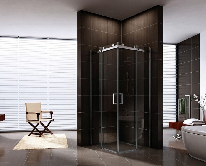 Душевой уголок 1000x1000мм BERGES Gelios, хром арт. 061027