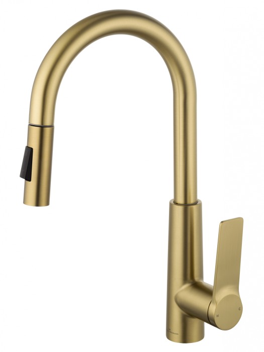 Смеситель для кухни с выдвижным изливом, Wonzon &amp; Woghand, WW-A20782-BG цвет: золото