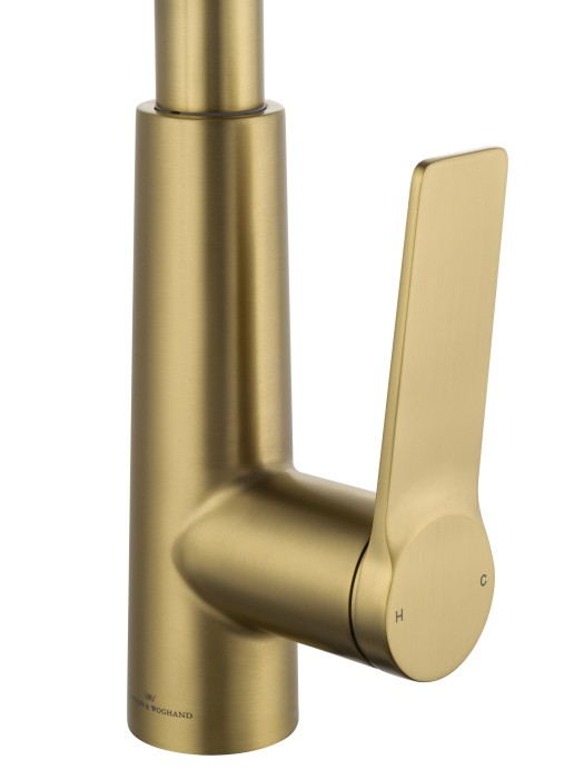 Смеситель для кухни с выдвижным изливом, Wonzon & Woghand, WW-A20782-BG цвет: золото