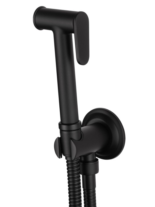 Смеситель с гигиеническим душем встраиваемый, Wonzon & Woghand Steam, WW-88849008-MB цвет: черный