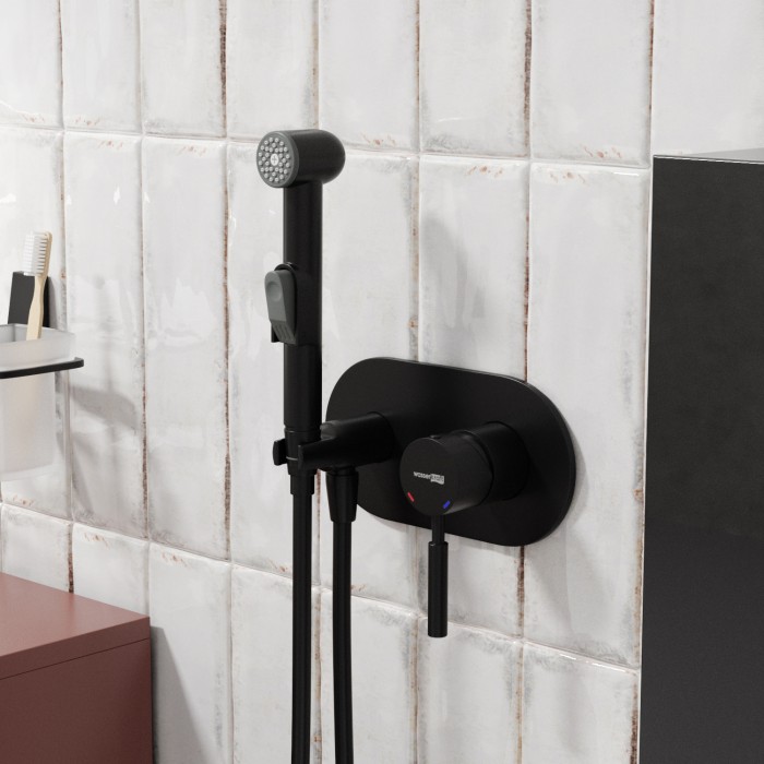 Встраиваемый смеситель для душа с гигиенической лейкой Gollach 3300 WasserKRAFT арт. 3338