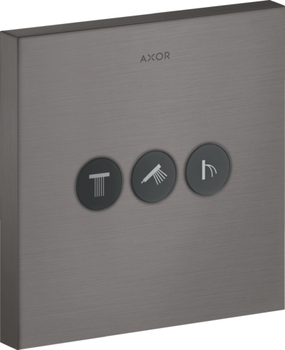 Переключатель потоков ShowerSelect Axor, шлифованный черный хром арт. 36717340