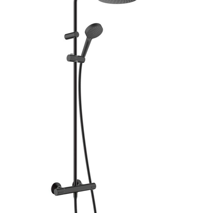 Душевая система с термостатом Vernis Blend Hansgrohe, черный арт. 26089670